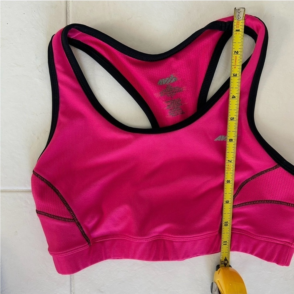 Avia Women's Vibrant Hot Pink Racerback Sports Bra High-Impact Size Medium - Picture 3 of 4